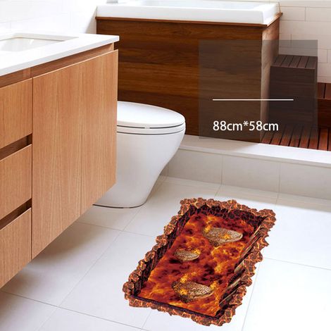 Lot de 2 stickers muraux 3D étoilés ciel nocturne, déco sol et mur pour salon, chambre, fond de commerce, autocollants panoramiques réutilisables SK9305N (1/3)