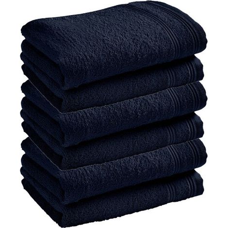 Serviette invité éponge - COTON PUR - Spa - 30 x 50 cm - 400 g/m² - Lot de 24 (1/5)