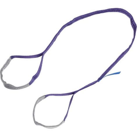 Sangle de levage plate robuste 1 tonne en polyester, sangle de levage 4 m, accessoires de transport (1/5)