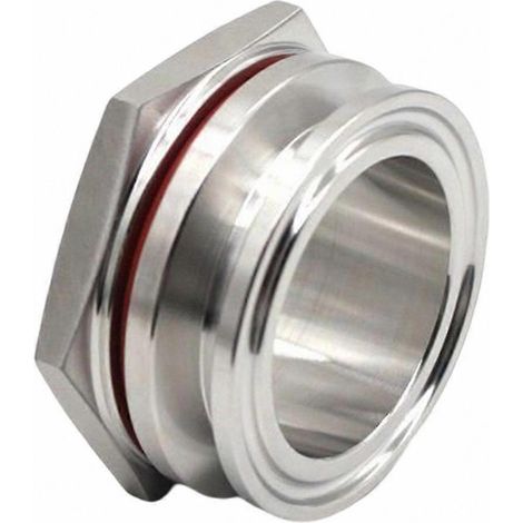 Raccord de cloison sans soudure Tri-Clamp en acier inoxydable SS304 de 1,5" à 2". 1,5 pouce (1/4)