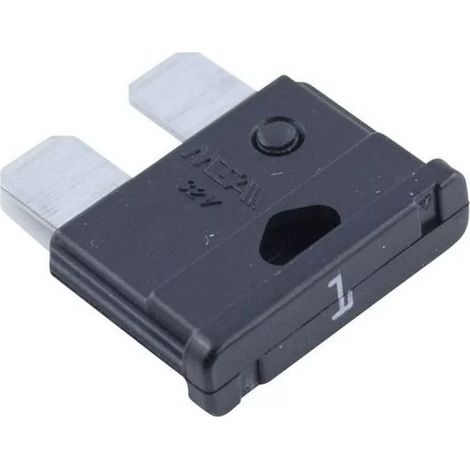 Mta 0700380 Kfz-Sicherungen (x10 Stück) 1A Unival 32V 19mm – Schwarz