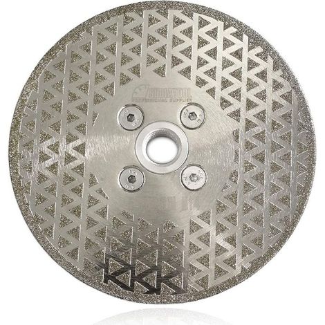 Lame de scie diamantée électrolytique de 125 mm pour la coupe et le meulage de la pierre, du granit, du marbre et des carreaux (1/5)