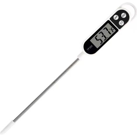 This kitchen thermometer, featuring an LCD display, long probe, high precision, and instant readings, is the ideal choice for grilling. (1/5)