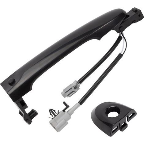 Adecuado manija exterior puerta delantera izquierda lado conductor compatible Nissan Juke F15 2010-2022 Negro 80644-1FA5A 80644-3WC2A 80640-3WC2A (1/5)