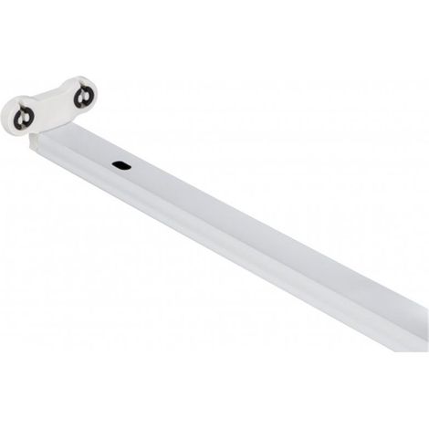 Regleta batten 2xg13 t8 led 60cm l.61xan.7,5xal.4,5cm blanco