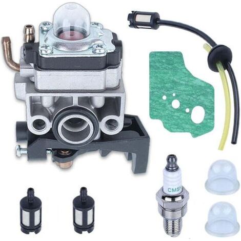 BUNTHAUS Vergaser-Kit für Honda Gx25-Motor, Vergaser + Dichtung + Filter + Luftfilter + Zündkerze + Glühbirne, 8-in-1-Ersatzteile (1/5)