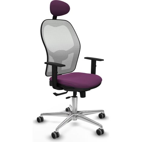 Sedia da ufficio piqueras y crespo Jorquera bianco pelle sintetica (1/2)