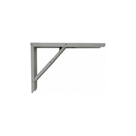 Équerre pliable fepre acier argenté 30x40 cm 2 unités