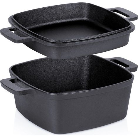 Cocotte en fonte avec couvercle 25 cm