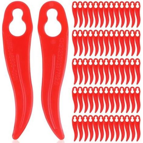 Lot de 120 lames de rechange en plastique pour coupe-bordures Einhell et Bosch – compatibles avec les coupe-bordures sans fil (1/4)