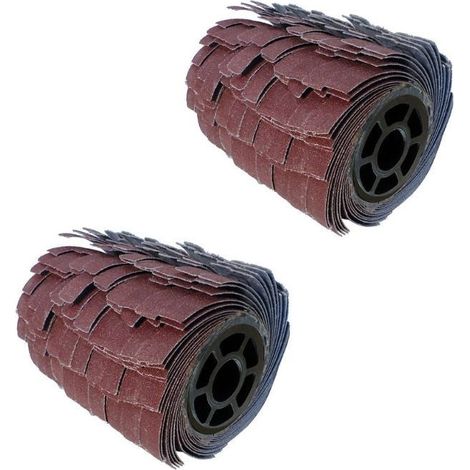 2 spazzole da 120x100 mm con strisce abrasive PEUGEOT - grano 80