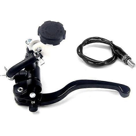 Interface de tuyau de pompe de frein et d'embrayage universelle pour moto, radiale, 17,5 mm, maître-cylindre 22 mm pour Vespa, Hyosung, Sherco, Honda - Noir, gauche (1/5)