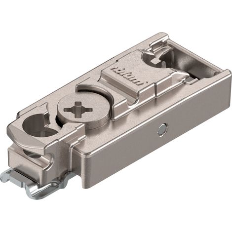 BLUM CLIP Exzenter Montageplatte gerade, Zink, Schrauben, Distanz 3 mm (1/5)