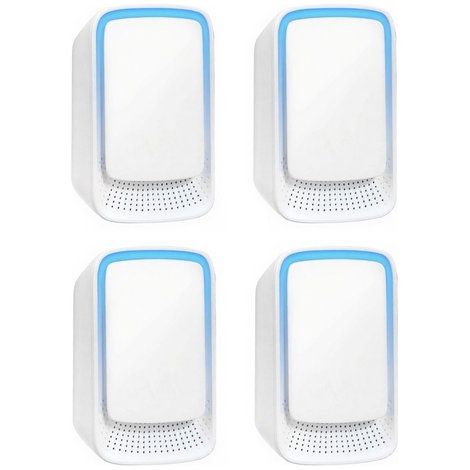 4er-Pack Mini-Ionen-Luftreiniger für Zuhause, ideal für kleine Räume, leiser Betrieb. Luftionisatoren für Wohnungen, Büros, Schlafzimmer und Wohnzimmer. Tragbare Lufterfrischer zur Beseitigung von Ger (1/5)