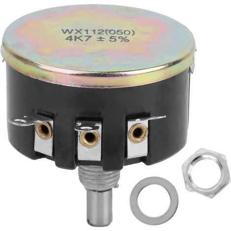 Single Circle Turn Wire Potentiometer Spiral Wx112(050) 4.7k Power 5w (1/5)