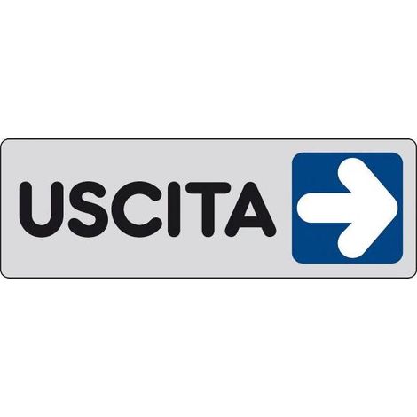 ETICHETTA ADESIVA 150X50 USCITA (DX). Prezzo per 1 pezzo.