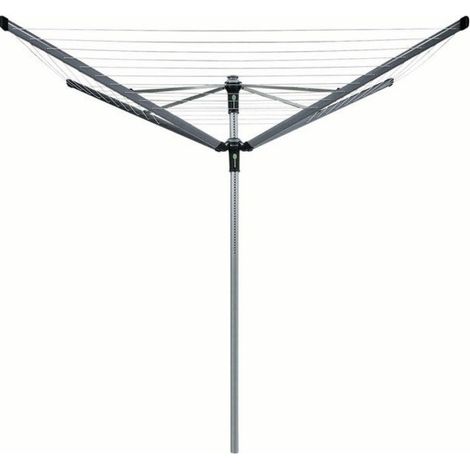 Brabantia – Séchoir parapluie Liftomatic advance L.60 m – Acier galvanisé – Système Easylift pour réglage de hauteur – Accessoires inclus