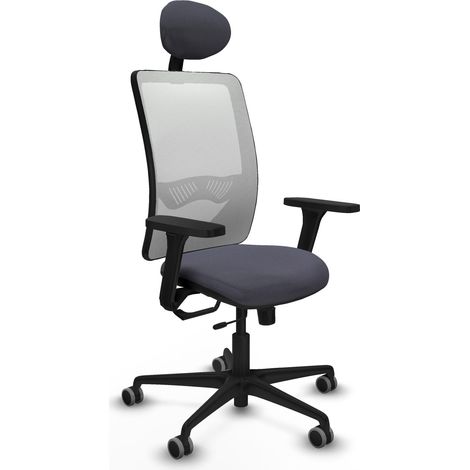 Silla de oficina piqueras y crespo Zulema blanco malla tela (1/2)