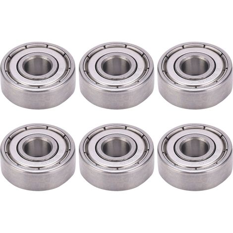 10pcs Roulement miniature à billes acier inoxydable 440 rangée simple S606Z 6x17x6mm pièces mécaniques rechange (1/5)