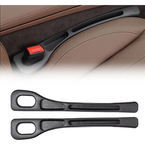 2 Pièces Organisateur de Siège Auto Universel – Boîte de Rangement Antidérapante pour Clés, Téléphone et Portefeuille – Design Ergonomique Noir (1/5)
