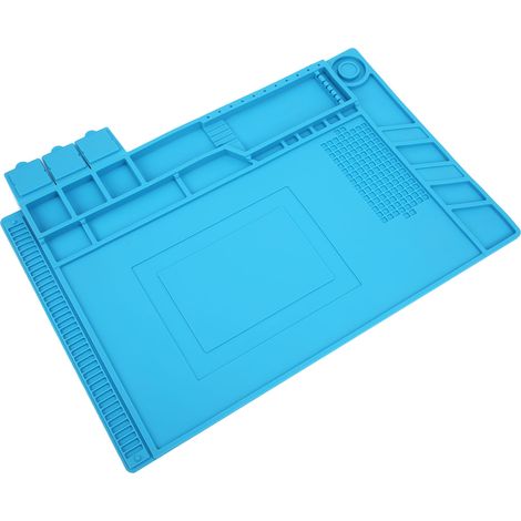 Tapis magnétique en silicone isolant thermique et antistatique, pour le soudage, la réparation de téléphones portables et d'ordinateurs. (1/5)