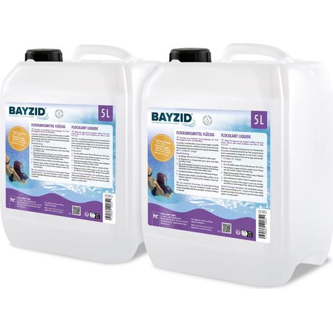 2x 5 L BAYZID® Flockungsmittel flüssig für Pools