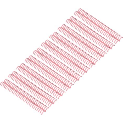 Lot de 10 Anneaux Reliure PP 30 dents 19mm A4 150 feuilles ouverture facile rose pour classeur document (1/5)