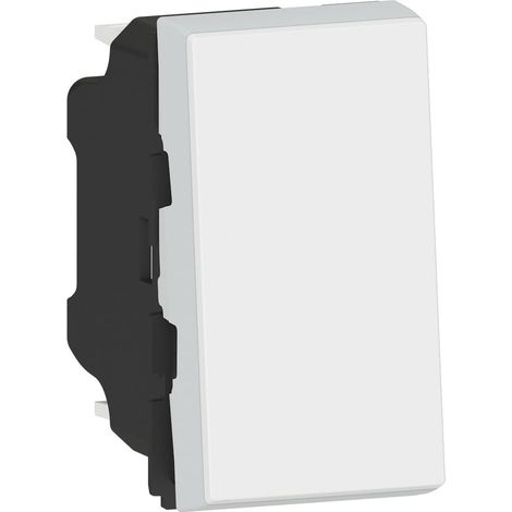 Bouton poussoir avec voyant Easy-Led 6A 1 module à composer - Mosaic - Blanc - Legrand (1/5)