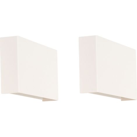 Set of 2 Modern Wall Light White - Otan (1/5)
