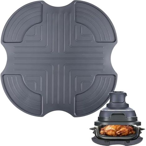 Support silicone pour friteuse à air Ninja Crispi FN101UK, réutilisable pour accessoires Ninja Crispi, tapis antidérapant résistant à la chaleur pour plans de travail, dessous de plat durable pour poê