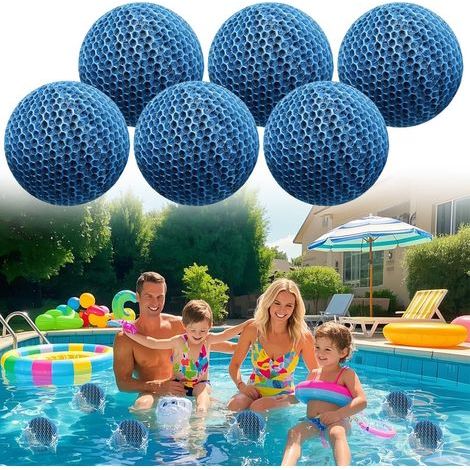 Absorbeur de Dépôts pour Spas et Piscines, 6 Pièces Hot Tub Absorbeurs de Piscine Réutilisables, Éponge Absorbante de Piscine pour Piscines, Baignoires, Spas (1/5)