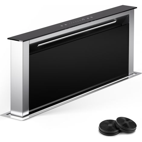 Klarstein Royal Flush Eco 75 - Cappa aspirante, 75 cm, 650 m³/ora, classe energetica A++, incl. filtri ai carboni attivi