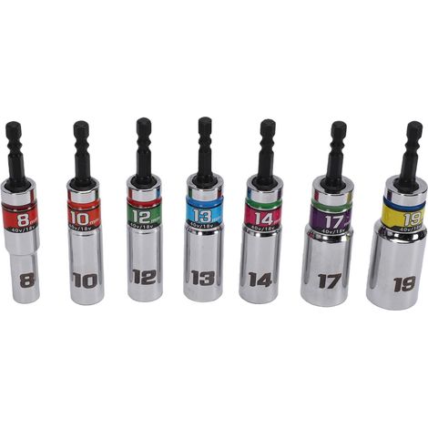Universal Impact Socket Set, Shank Nut Screwdriver (1/5)