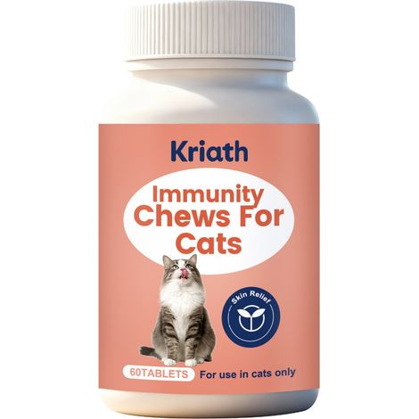Comprimés à croquer pour le soin de la peau des chats - Hydratation et nettoyage quotidiens en douceur pour la peau de votre animal - 60 comprimés (1/5)