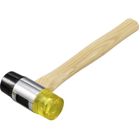 TOOLCRAFT TO-9991035 Maillet en caoutchouc mi-souple, mi-dur 430 g 310 mm 1 pc(s) Y272133 (1/4)