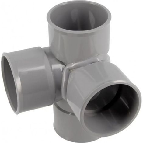 Croix d'angle PVC 87 degré 30 Femelle/Femelle, 50