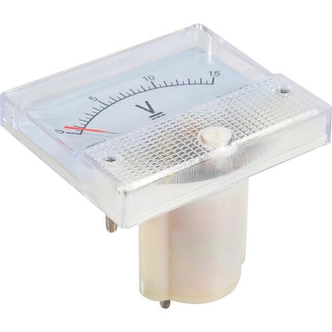 Voltmètre à courant continu à aiguille, 85C1, voltmètre analogique mécanique de panneau 0-15 V CC (1/5)