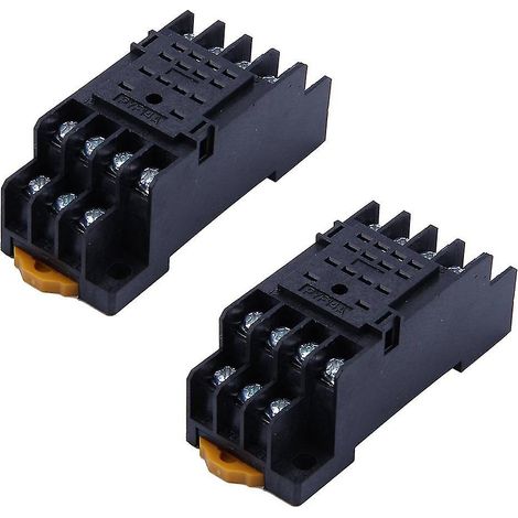 2 supports de relais sur rail DIN PYF14A 14 broches pour My4NJ HH54P My4 (1/5)