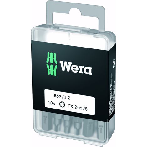 Wera - TORX-Bits DIY-Box, TX 20x25 mm -05072408001