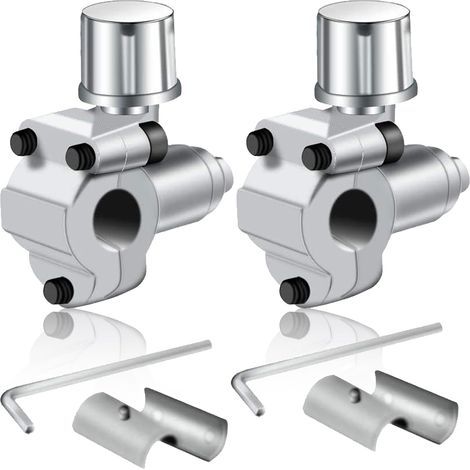 2 Pièces BPV-31 Kits de Valve de Perçage de Robinet Perçant Climatisation Pièces Valve Réglable pour Tubes de 1/4",5/16", 3/8",pour Climatiseurs HVAC. (1/5)