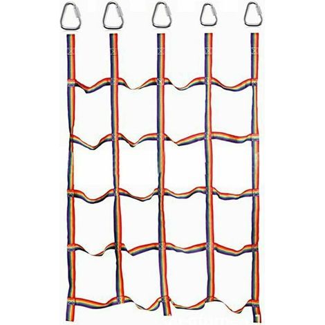 BDD Kletternetz für Kinder, Nylon-Kletternetz für Kinder zum Spielen drinnen und draußen (Stückgröße 57,1" x 72,8") (1/5)