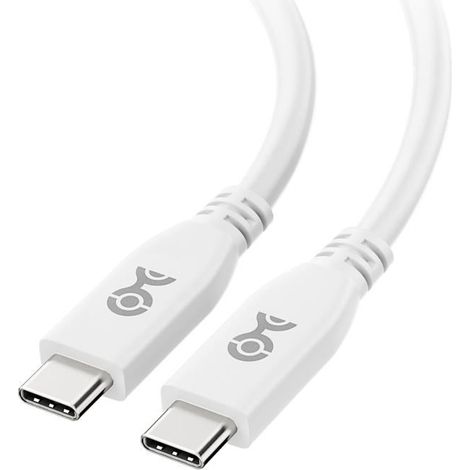 Câble USB C -KAL-Câble USB4 40Gbps,Support Vidéo 8K et Recharge 240W 2M,Blanc,POURCompatible USB-C et Thunderbolt 4 (1/5)