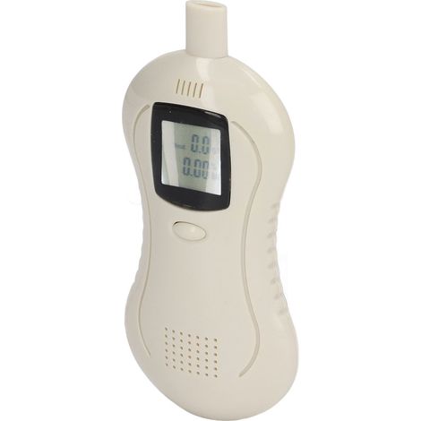 Éthylotest électronique portable avec écran LCD numérique, détecteur d'alcool par souffle, capteur semi-conducteur, alarme précise pour contrôle de sécurité routière. (1/5)