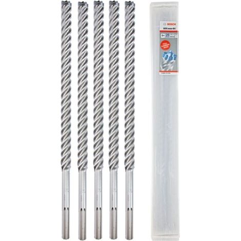 Trapano a percussione SDS-max-8X D.20mm da lavoro L.400mm L.520mm SDS-max 5 pezzi BOSCH