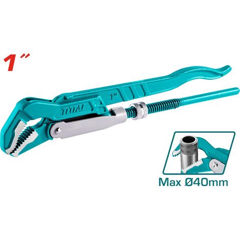 CHIAVE GIRATUBO GIRATUBI SVEDESE PAPPAGALLO 1" GANASCIA 45° MAX Ø40mm TOTAL (1/2)