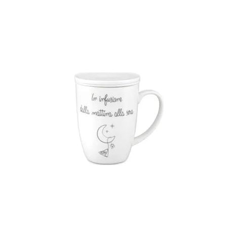 Tisaniera Gli Onesti 450ml Bianca La Porcellana Bianca
