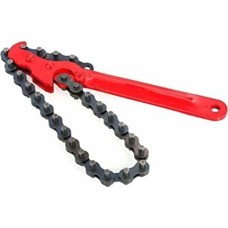 Clé à filtre à huile universelle de 20 cm avec chaîne réglable pour démontage facile des filtres automobiles Compatible avec la plupart des véhicules essence et diesel (1/5)