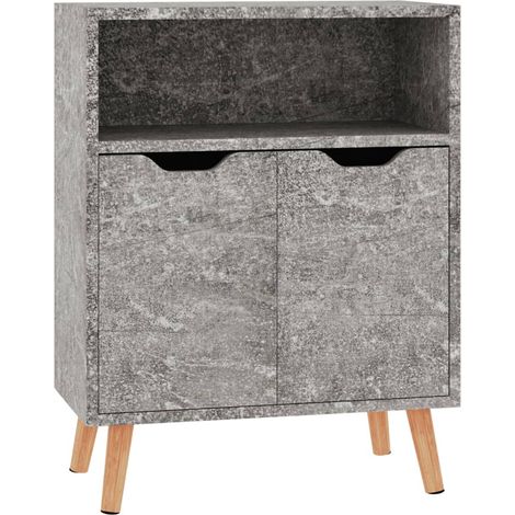 Credenza buffet cassettiera mobile contenitore organizer cucina soggiorno soggiorno 60 x 30 x 72 cm derivati del legno grigio 020031957