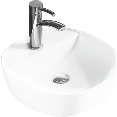Mexen Zita Aufsatzwaschbecken 40 x 40 cm, Weiß - 21874000 (1/2)