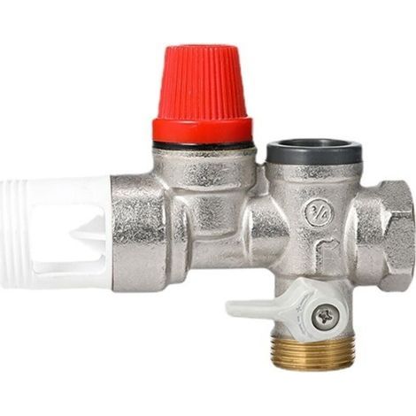 Safety group, one-way pressure relief valve for 3/4" right-hand type water heater (1/4)